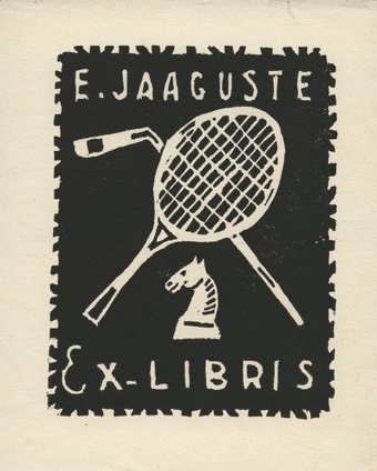 E. Jaaguste ex-libris 