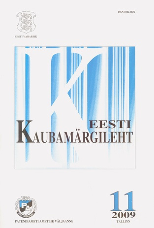 Eesti Kaubamärgileht ; 11 2009-11