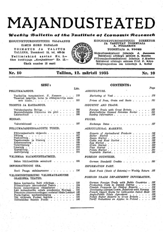 Majandusteated ; 10 1935-03-12