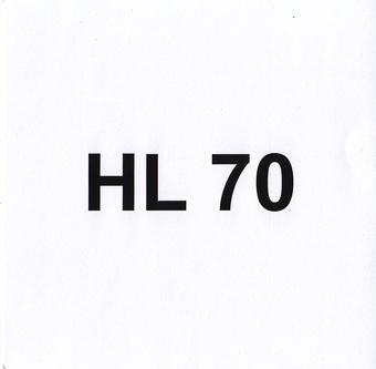 HL 70 : Eesti Muusikafondi heliarhiiv