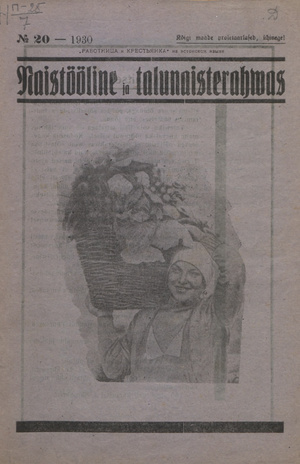 Naistööline ja talunaisterahvas ; 20 1930