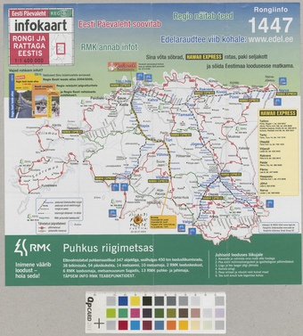 Infokaart : rongi ja rattaga Eestis 