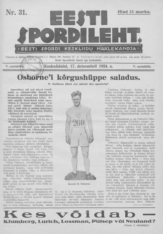Eesti Spordileht ; 31 1924-12-17