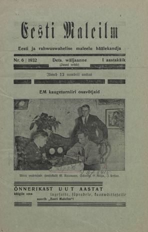 Eesti Maleilm : Eesti ja rahvusvahelise maleelu häälekandja ; 6 1932-12