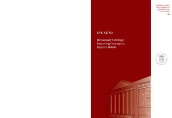 Revisionary ontology: improving concepts to improve beliefs