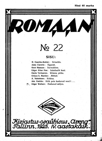 Romaan ; 22 (88) 1925-11