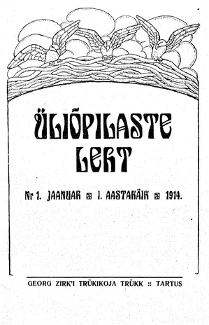 Üliõpilaste Leht ; 1 1914-01