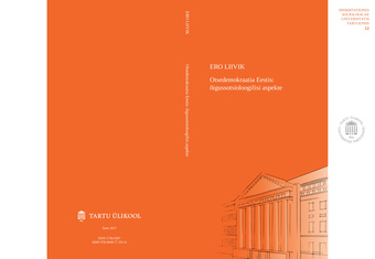 Otsedemokraatia Eestis: õigussotsioloogilisi aspekte 