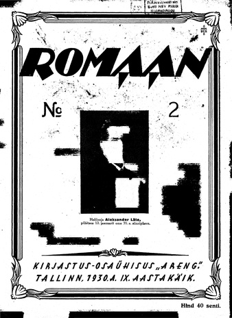 Romaan ; 2 (188) 1930-01