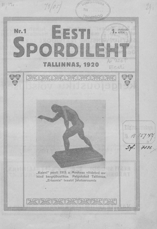 Eesti Spordileht ; 1 1920-04-20