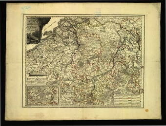 Karte von den saemtlichen Oestereichlischen Niederlanden nebst den Ausfluss der Schelde und den angrenzenden Hollaendischen Provinzen