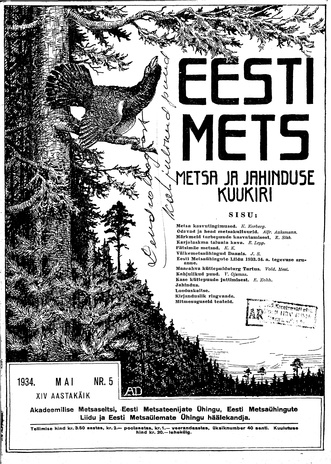 Eesti Mets ; 5 1934