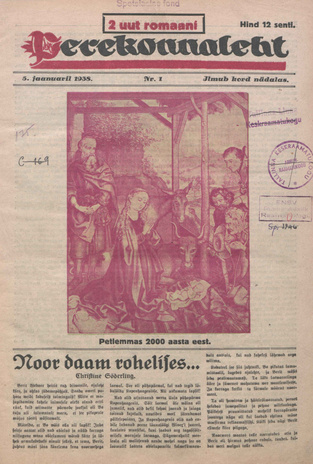 Perekonnaleht : mitmesuguse sisuga ajaviiteajakiri ; 1 1938-01-05