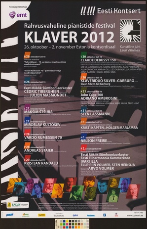 Klaver 2012 : rahvusvaheline pianistide festival 