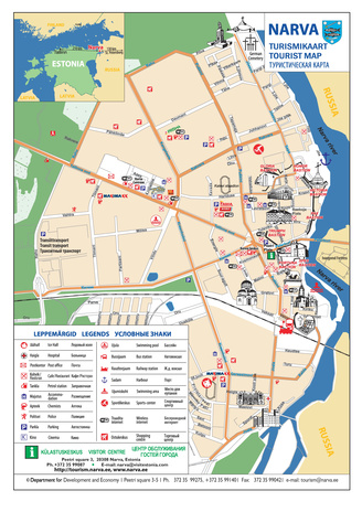 Narva : turismikaart = tourist map = туристическая карта [2013]