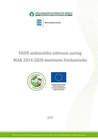 FADN andmestiku sobivuse uuring MAK 2014-2020 meetmete hindamiseks