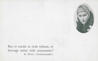 B. Alver "Tuulearmuke" 