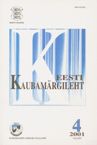 Eesti Kaubamärgileht ; 4 2001-04