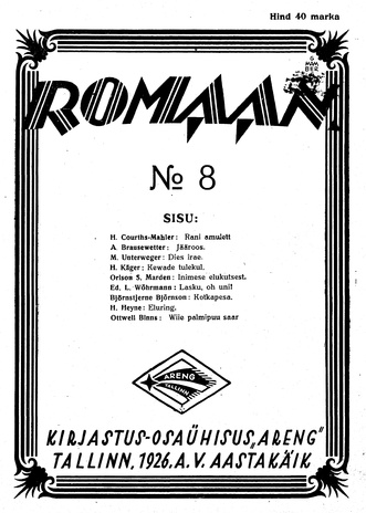 Romaan ; 8 (98) 1926-04