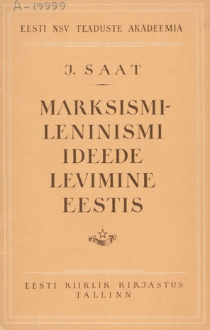 Marksismi-leninismi ideede levimine Eestis