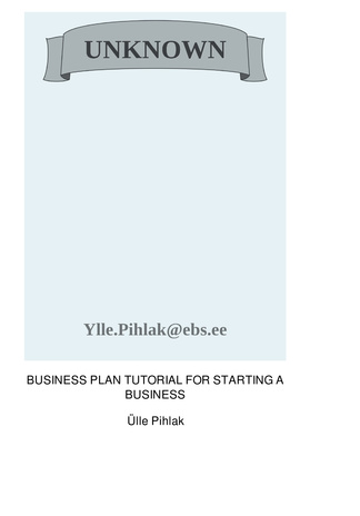Business plan tutorial for starting a business