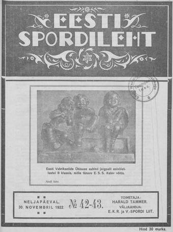 Eesti Spordileht ; 42-43 1922-11-30