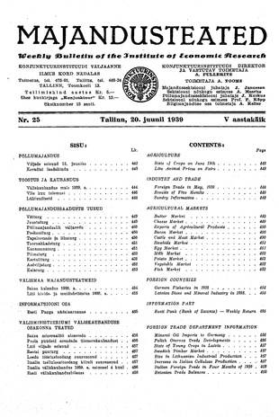 Majandusteated ; 25 1939-06-20