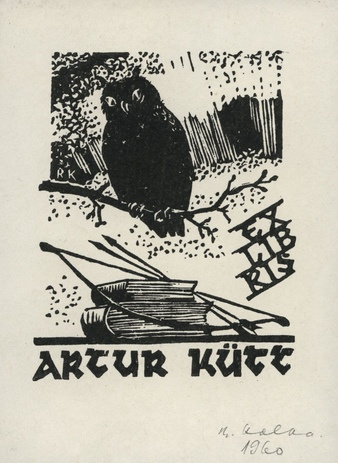 Ex libris Artur Kütt 