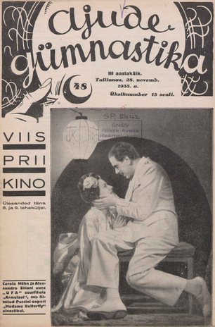 Ajude Gümnastika : ristsõnamõistatuste ajakiri ; 48 1935-11-28
