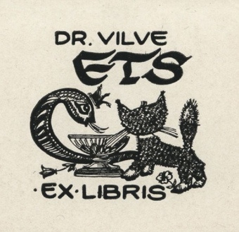 Dr. Vilve Ets ex libris 