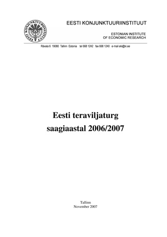 Eesti teraviljaturg ; 2006/2007