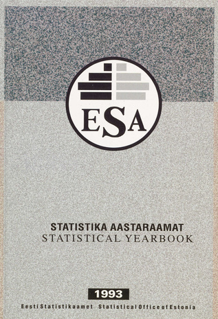 Statistika aastaraamat 1993 = Statistical yearbook 1993 ; 1993