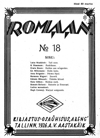 Romaan ; 18 (108) 1926-09