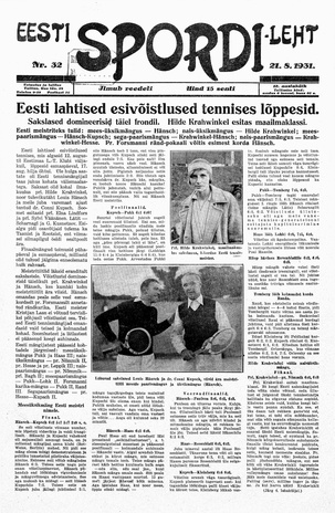 Eesti Spordileht ; 32 1931-08-21