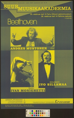 Beethoven : Andres Mustonen, Ivo Sillamaa, Ivan Monighetti 