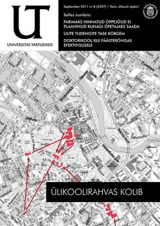 Universitas Tartuensis : UT : Tartu Ülikooli ajakiri ; 8 2011-09