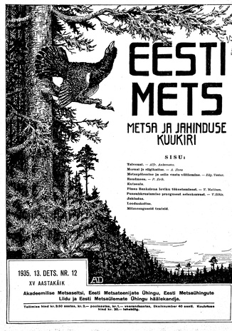 Eesti Mets ; 12 1935