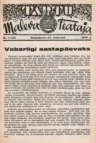 Tartu Maleva Teataja ; 4 (42) 1939-02-23