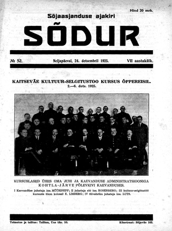 Sõdur ; 52 1925
