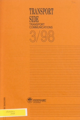 Transport. Side : kvartalibülletään = Transport. Communications : quarterly bulletin ; 3 1998-12