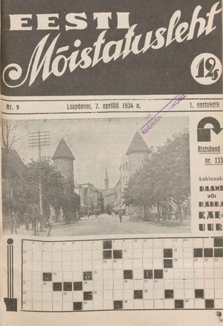 Eesti Mõistatusleht ; 9 1934-04-07