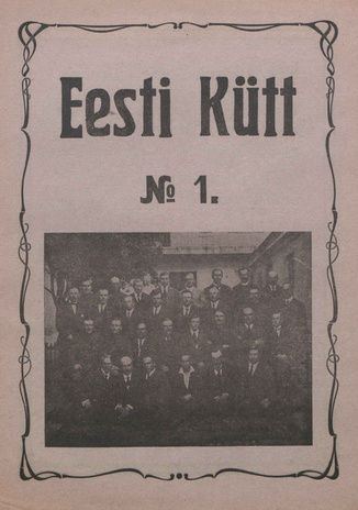 Eesti Kütt : jahiasjanduse, kalanduse ja spordi ajakiri ; 1 1921-09