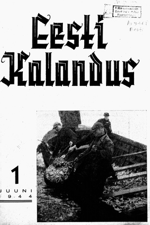 Eesti Kalandus : kalandusala kuukiri ; 1 1944-06