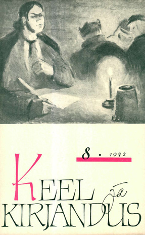 Keel ja Kirjandus ; 8 1972-08