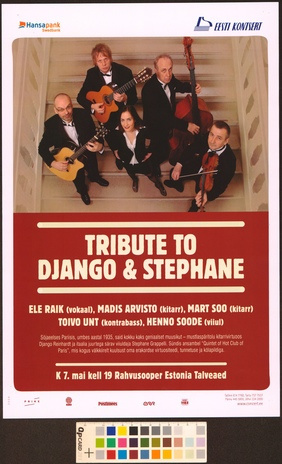 Tribute to Django & Stephane : Ele Raik, Madis Arvisto, Mart Soo, Toivo Unt, Henno Soode 