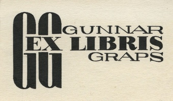 Ex libris Gunnar Graps 