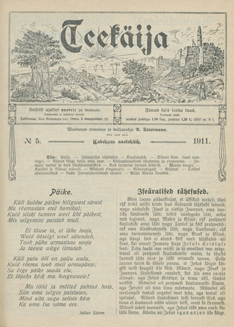 Teekäija : Eesti Baptisti Koguduse Ühenduse häälekandja ; 5 1911