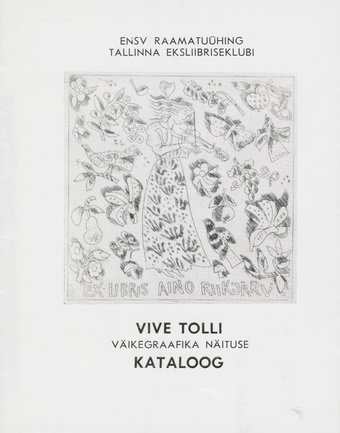 Vive Tolli väikegraafika näituse kataloog, Ajakirjandusmajas 15. X - 04. XI 1985 