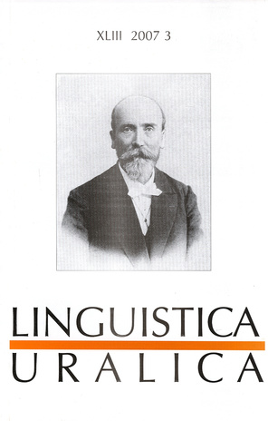 Linguistica Uralica ; 3 2007