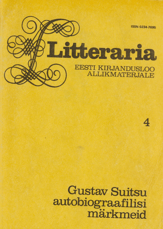 Gustav Suitsu autobiograafilisi märkmeid
